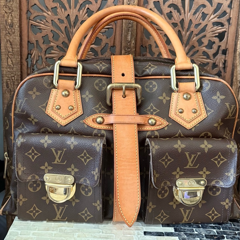 Louis Vuitton Manhattan GM Monogram Handbag Satchel